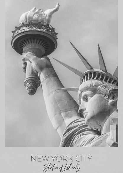 Gros plan : NEW YORK Statue de la Liberté en détail