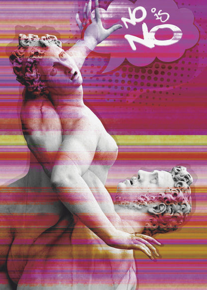 Décoration murale Non Ce n'est pas Non
