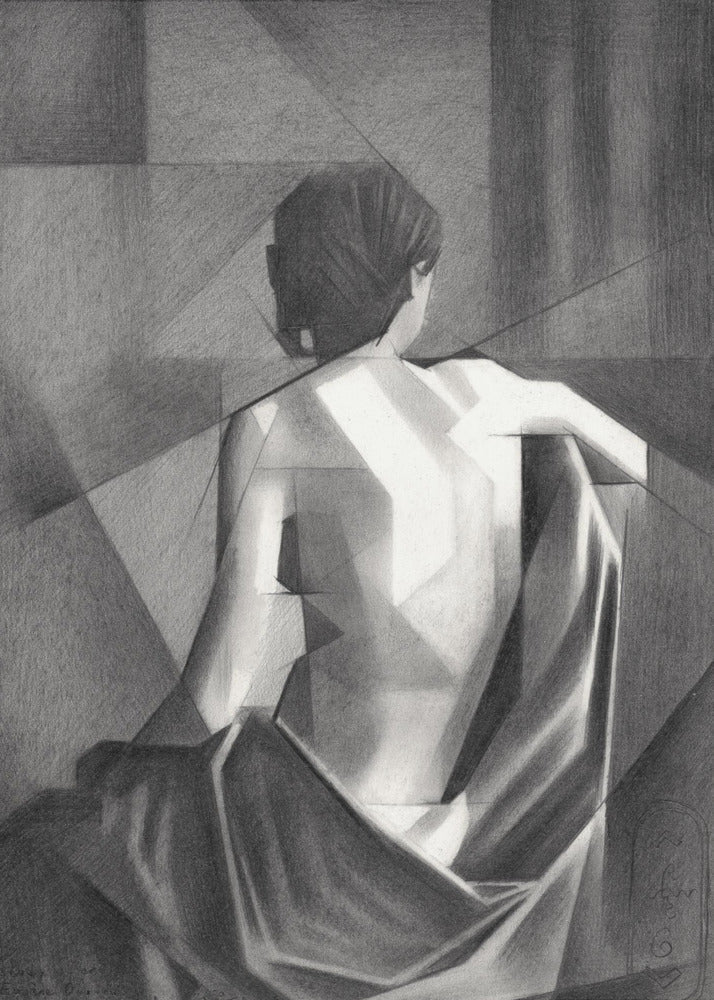 Wall art Study After Eugène Durieu & #039;s Seated Female Nude - 20-08-21
