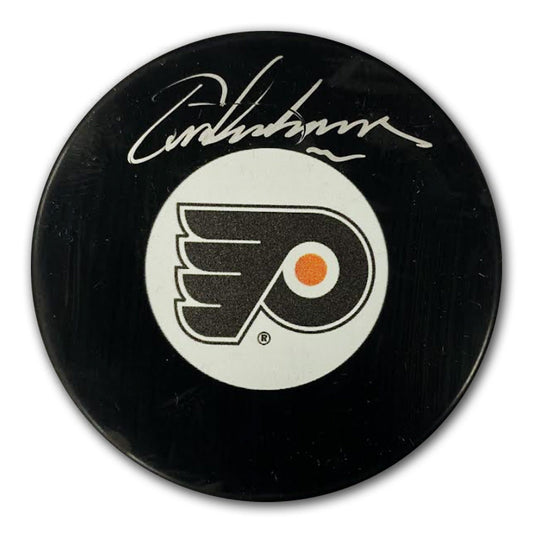 Eric Lindros Autographed Philadelphia Flyers Puck