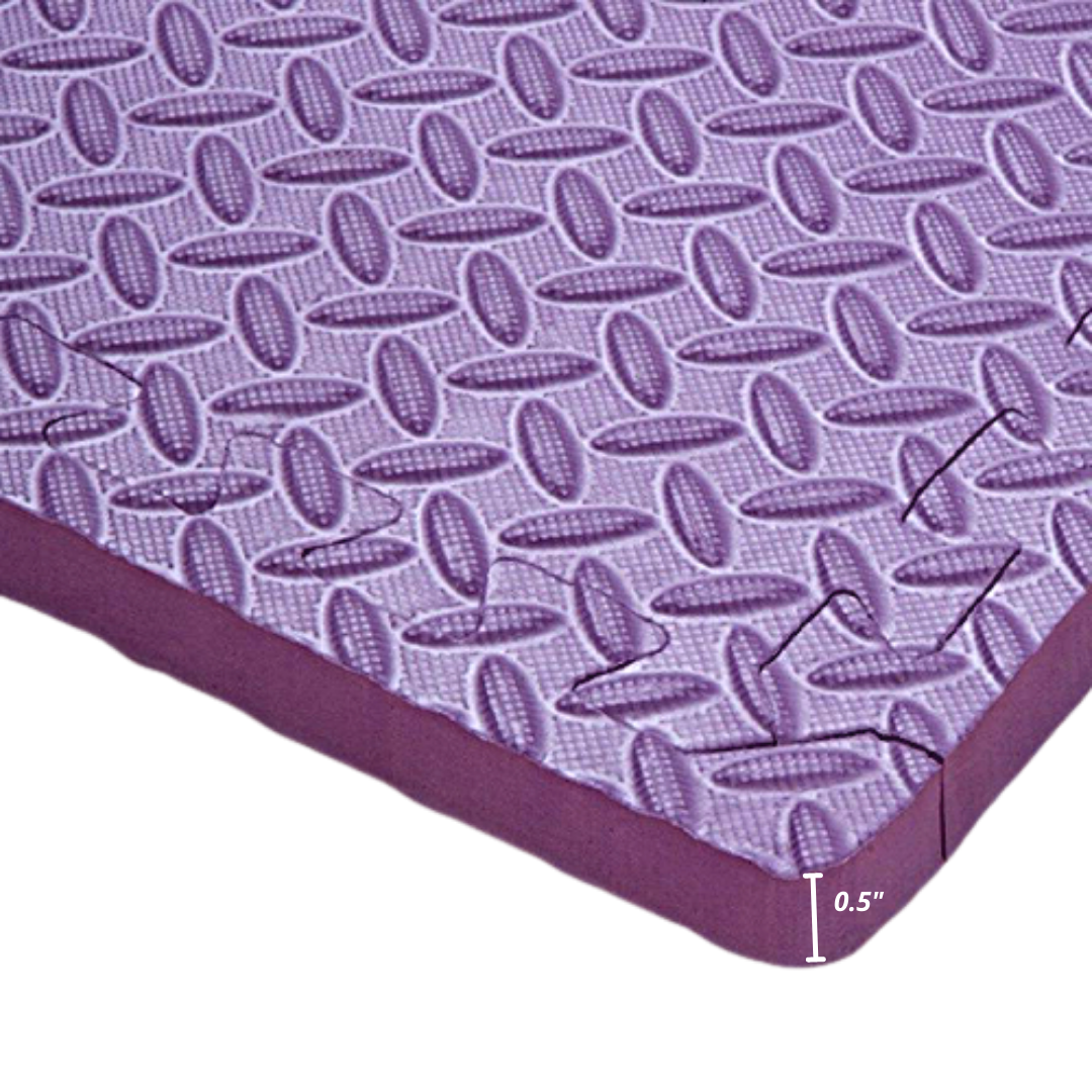 HAJEX Tapis de sol de gym emboîtable - Paquet de 6
