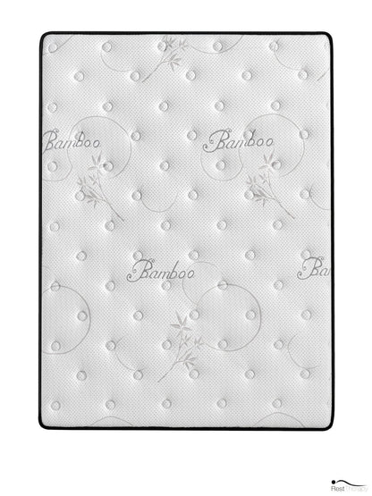 12 Inch Bliss Bamboo Hybrid Pocket Coil Mattress with Cool Gel Memory Foam - Available in 3 Sizes