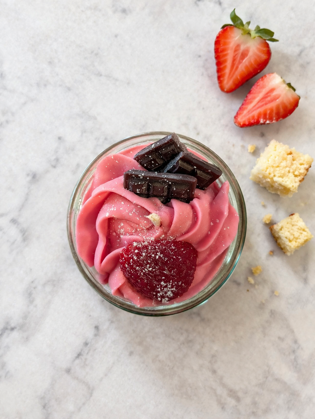 The Mini-Delight Gourmet Candle - Strawberry Shortcake