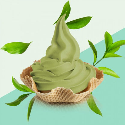 Soft Matcha 5 Stars Ready Creamy Soft Serve Mix - Complete Ready Base - Case of 8 x 1.5 KG bags - Rubicone Canada - Ships Free Within Canada on Orders Above CAD $199