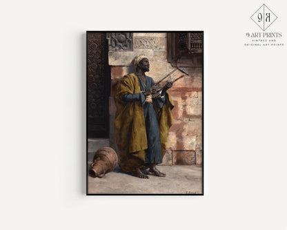 Rudolf Ernst - The Musician | Orientalist Art (available handframed or unframed)