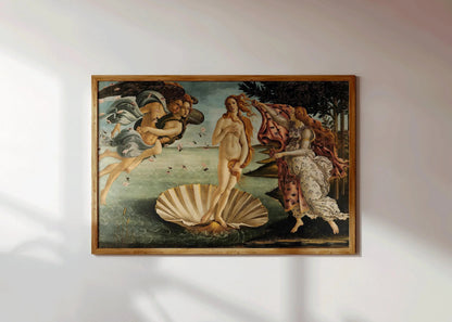 Sandro Botticelli - La Naissance de Vénus | Art célèbre de la Renaissance (disponible encadrée à la main ou sans cadre)