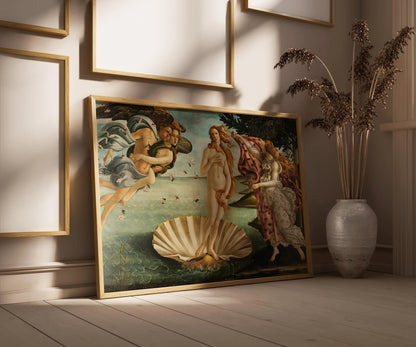Sandro Botticelli - La Naissance de Vénus | Art célèbre de la Renaissance (disponible encadrée à la main ou sans cadre)