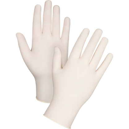 Gants d'examen de première qualité pour peaux sensibles, petite taille, latex, 4 mil, sans poudre, naturels