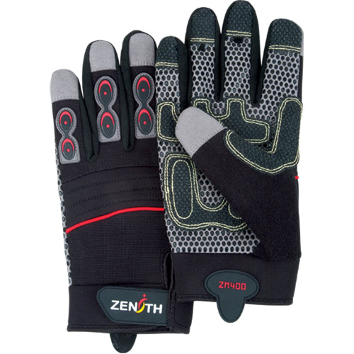 ZM400 Premium Mechanic's Gloves, Synthetic Palm, Size 2X-Large