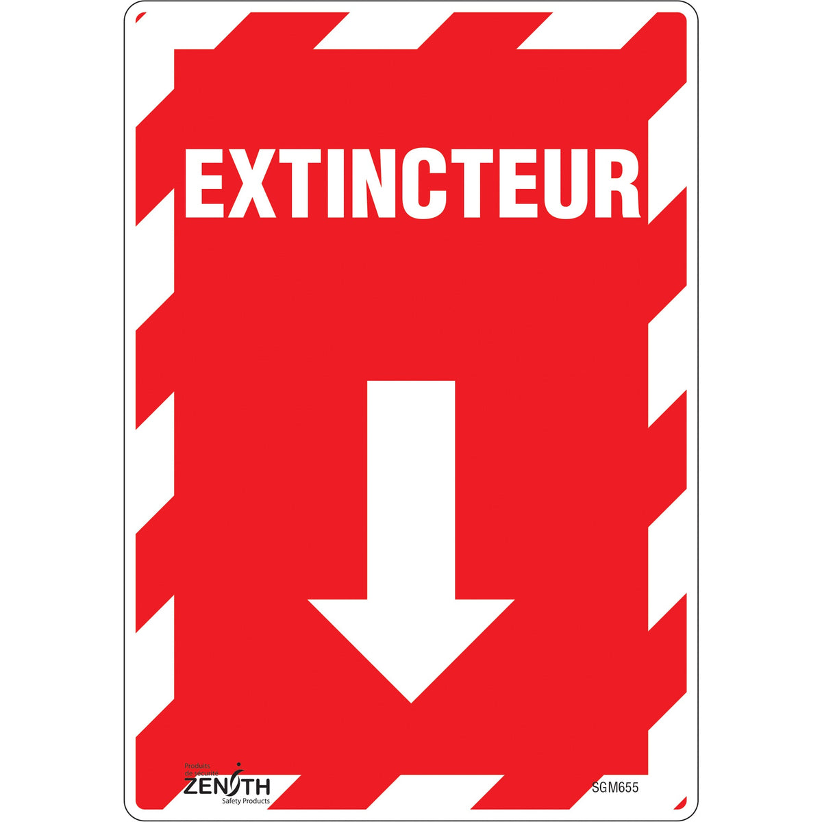 Panneau fléché "Extincteur"