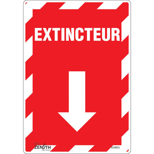 Panneau fléché "Extincteur"