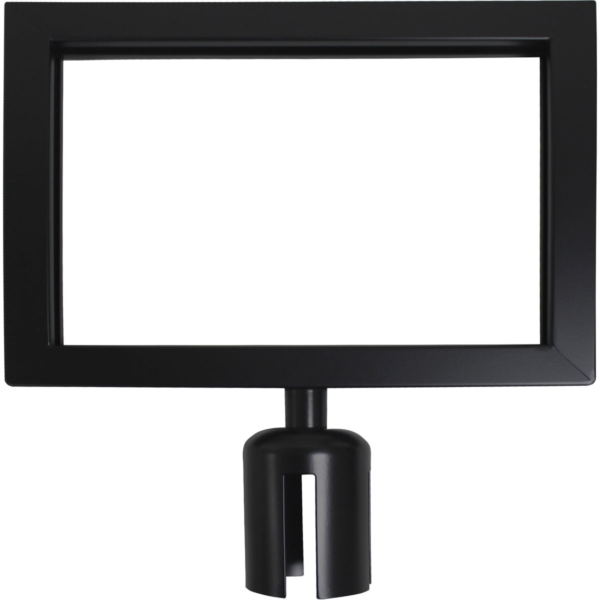 Sign Frame for Crowd Control Post, Black