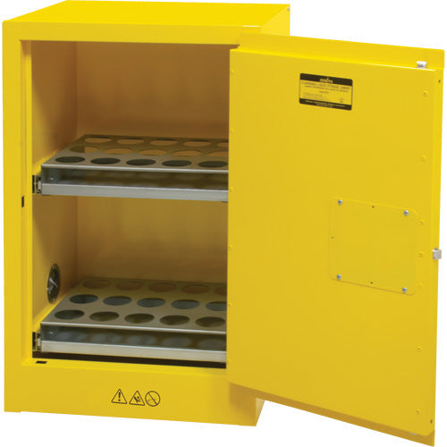 Armoire de stockage pour aérosols inflammables, 12 gal., 1 porte, 23" L x 35" H x 18" P