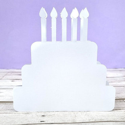 Supports de cartes et enveloppes de luxe découpés - Gâteau