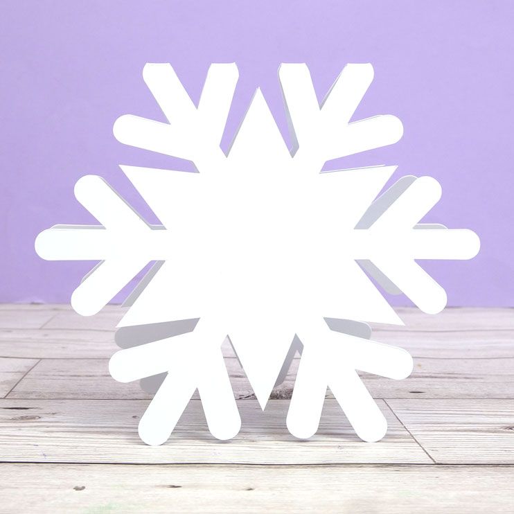 Cartes et enveloppes de luxe prédécoupées – Flocon de neige