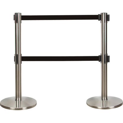Dual Belt Crowd Control Barrier