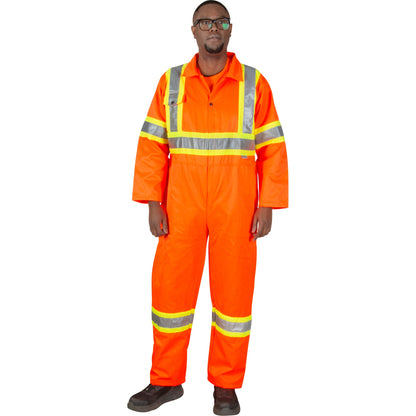 Combinaison de sécurité non doublée, petite taille, orange haute visibilité