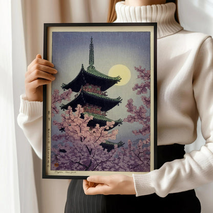 Estampe Giclée Shiro Kasamatsu Ueno Park : Art japonais sur bois vintage