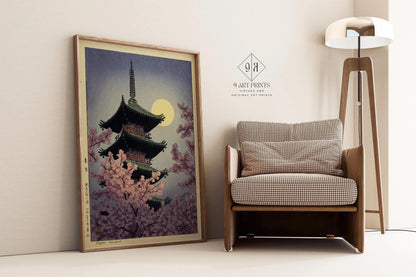 Estampe Giclée Shiro Kasamatsu Ueno Park : Art japonais sur bois vintage