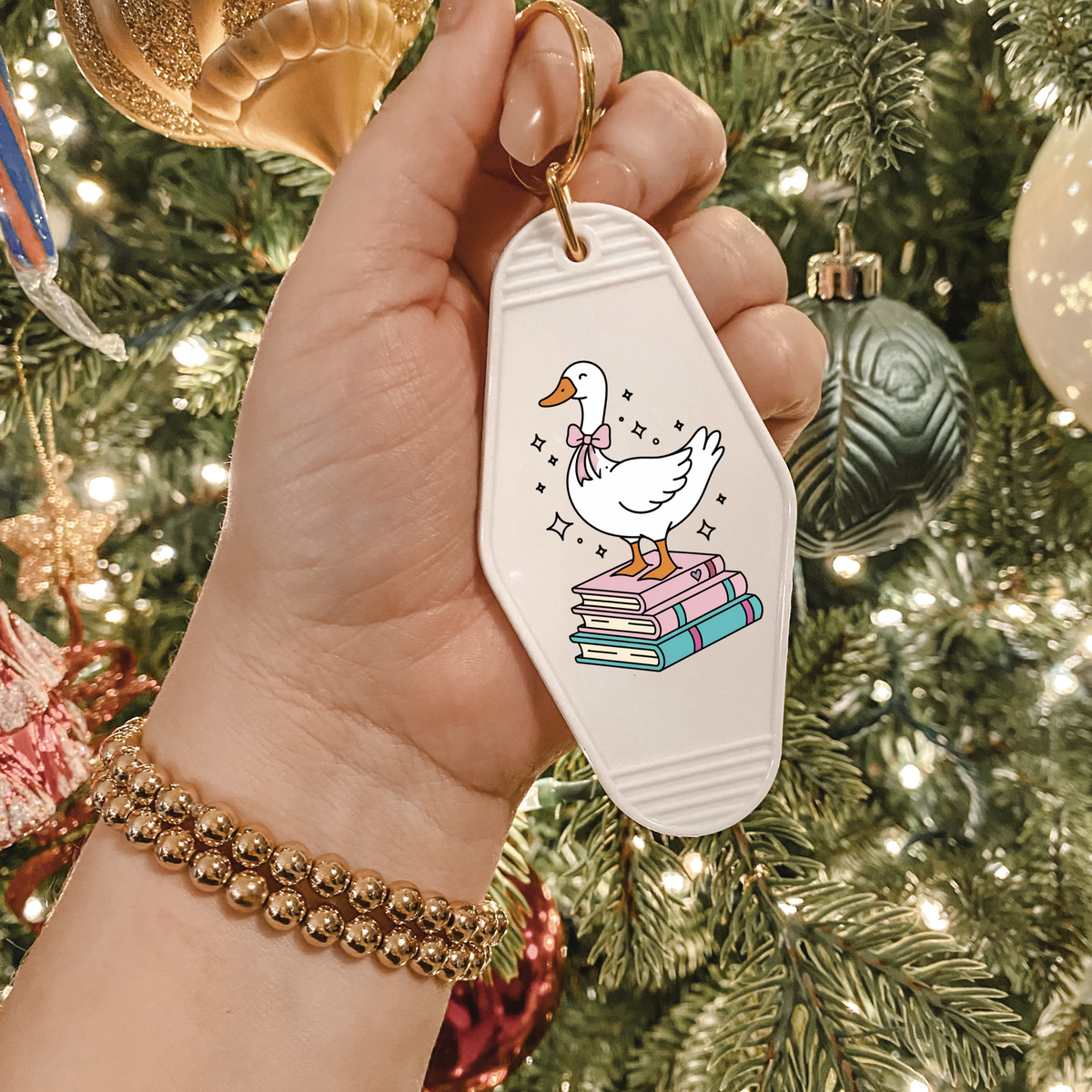Silly Goose  Bookclub Keychain