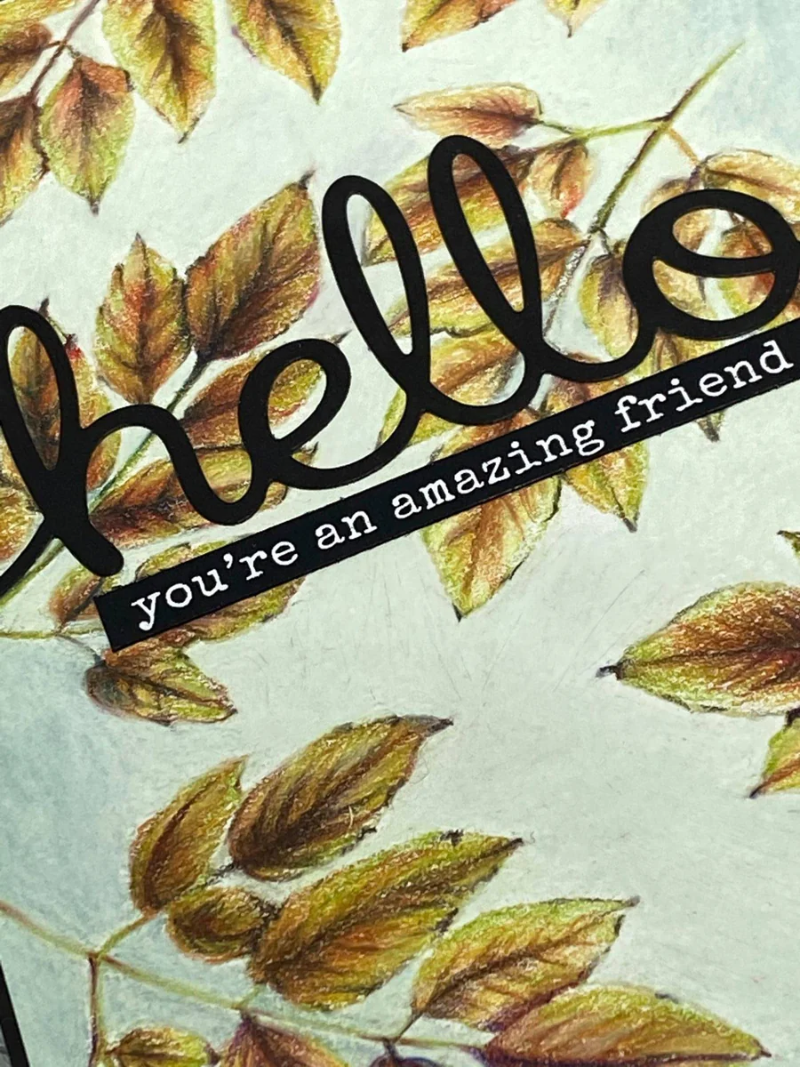 Sketchy Floral - Tampons Transparents "Hello" 10x15cm 19075
