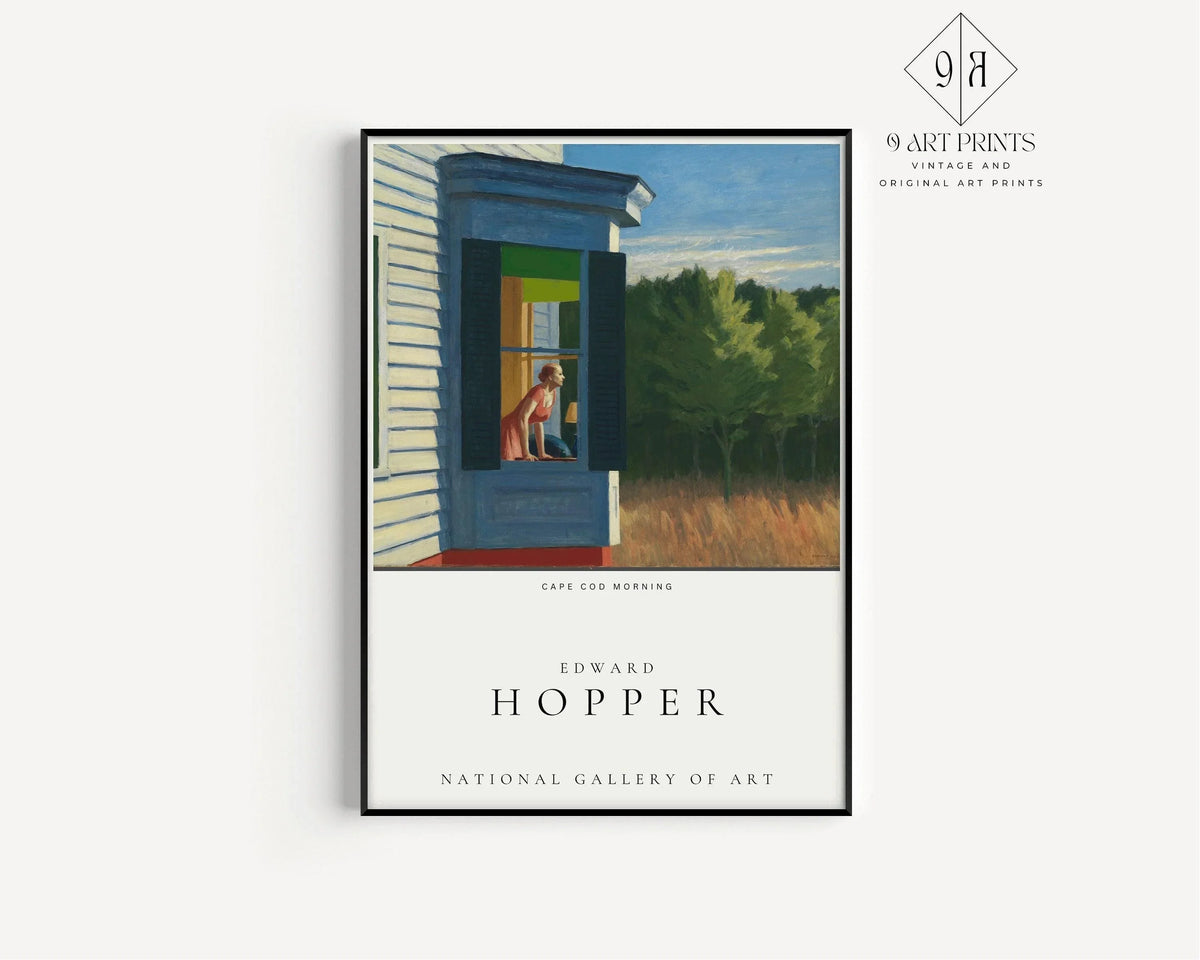 Edward Hopper Exhibition Poster Set: Cape Cod Morning and Evening