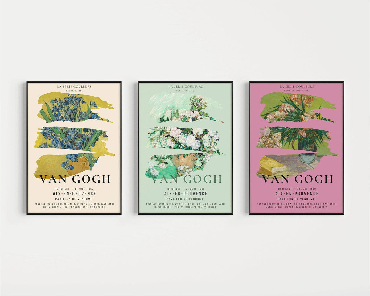 Van Gogh Exhibition Art Print Set: Museum Quality Giclee