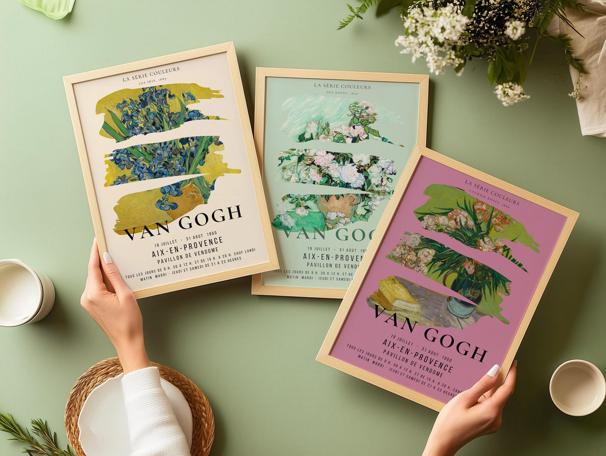 Van Gogh Exhibition Art Print Set: Museum Quality Giclee