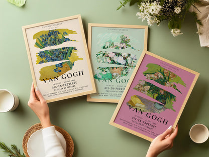 Van Gogh Exhibition Art Print Set: Museum Quality Giclee