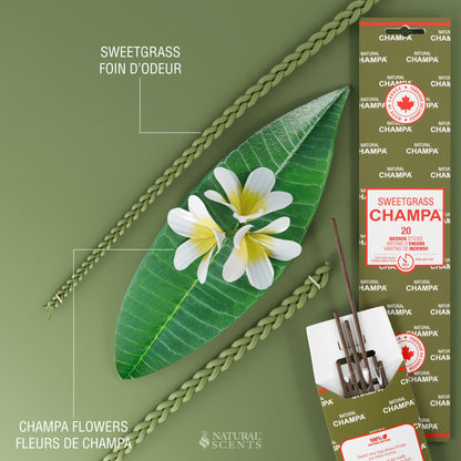 Sweetgrass Champa Incense Sticks