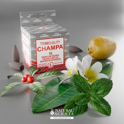 Bâtonnets d'encens à refoulement Tranquility Champa