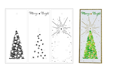 Gabari à calques superposés Le grand sapin de Noël de Crafters Workshop