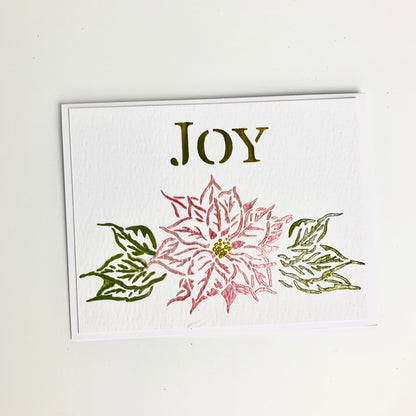 The Crafters Workshop Pochoir superposé A2 Houx et joie