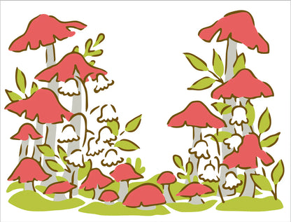 The Crafters Workshop Layered Mushroom Forest
