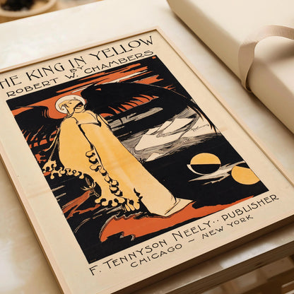 The King in Yellow Art Nouveau Print: Gothic Horror, Dark Academia