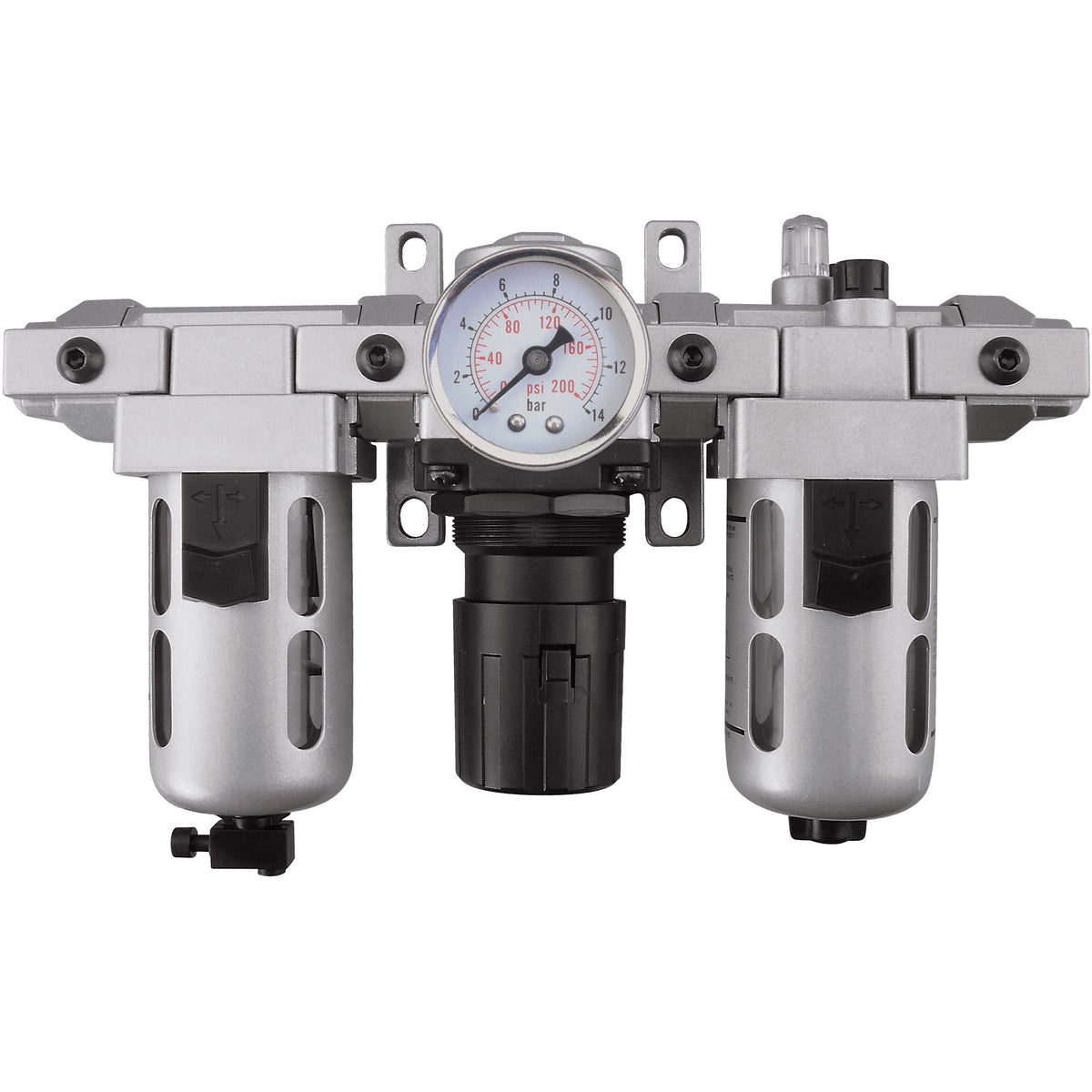 Modular Filter, Regulator & Lubricator (Gauge Included), 1/4" NPT