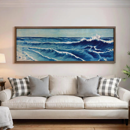 Japanese Seascape Art Print: Uehara Konen Ocean Waves Giclee