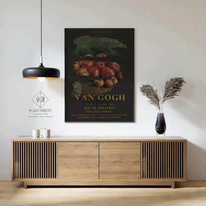 Vincent Van Gogh - Pommes | Affiche d'exposition impressionniste classique emblématique (disponible encadrée à la main ou non encadrée)