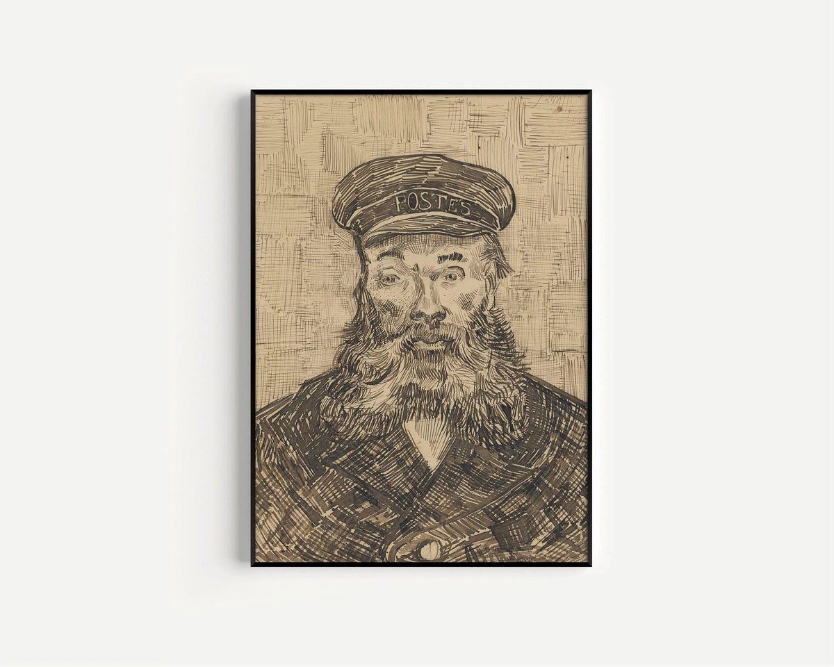 Van Gogh Postman Print: Impressionist Fine Art, Giclee on Hahnemuhle Paper