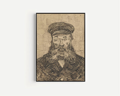 Van Gogh Postman Print: Impressionist Fine Art, Giclee on Hahnemuhle Paper