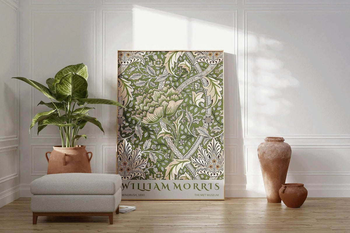 William Morris Windrush Art Print: Vintage Botanical Poster