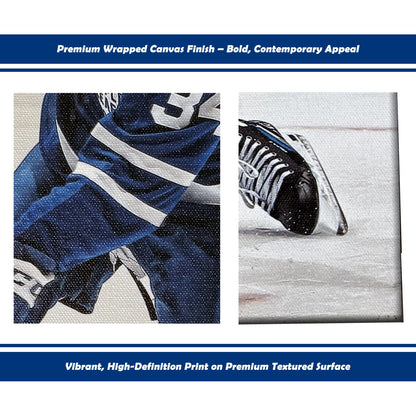 Auston Matthews Slapshot Toronto Hockey NHL Licensed Canvas