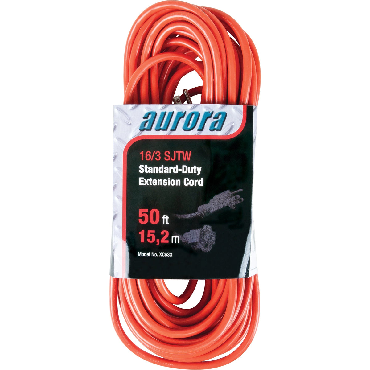 Rallonge électrique, intérieur/extérieur, SJTW, 16/3 AWG, 13 A, 15,24 m